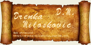 Drenka Milošković vizit kartica